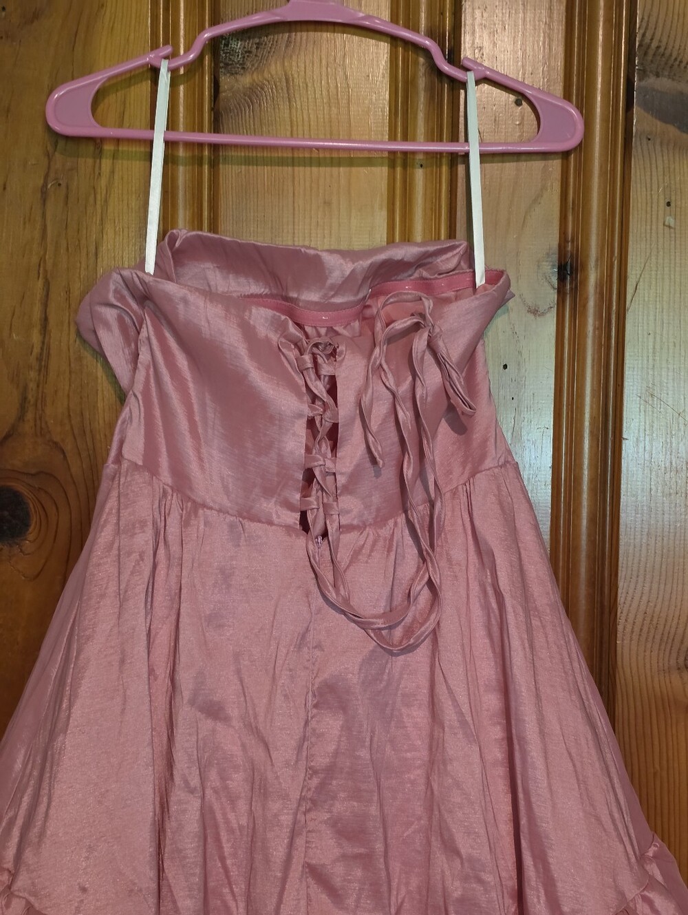 Pink Women's Elegant Cute And Sexy Woman Pink Tube Top Dress - Picture 9 of 16
